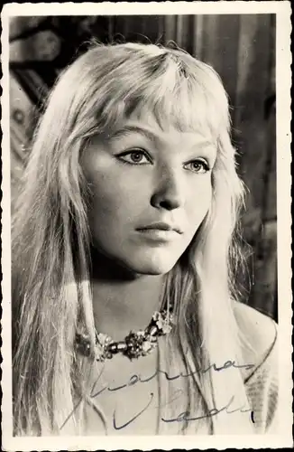 Ak Schauspielerin Marina Vlady, Portrait, Autogramm
