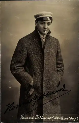 Ak Schauspieler Konrad Gebhardt, Portrait, Autogramm
