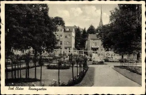 Ak Bad Elster im Vogtland, Rosengarten
