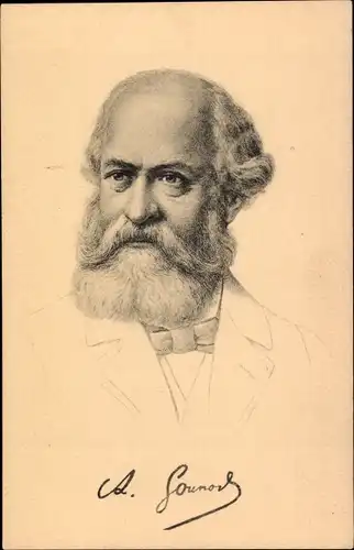 Ak Komponist Charles Gounod, Portrait