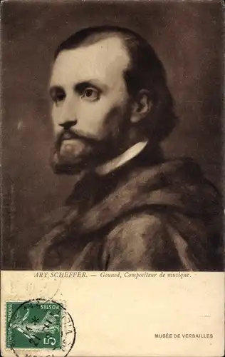 Künstler Ak Scheffer, Ary, Komponist Charles Gounod, Portrait