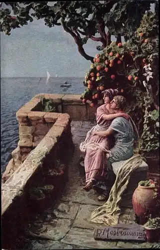 Künstler Ak Mastroianni, Domenico, Szene aus Quo Vadis, In Sizilien