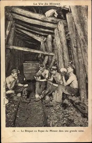 Ak La Vie du Mineur, Le Briquet oder Meal of the Miner im guten Sinne