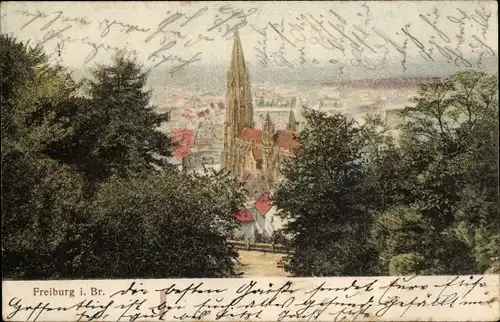 Ak Freiburg im Breisgau, Münster
