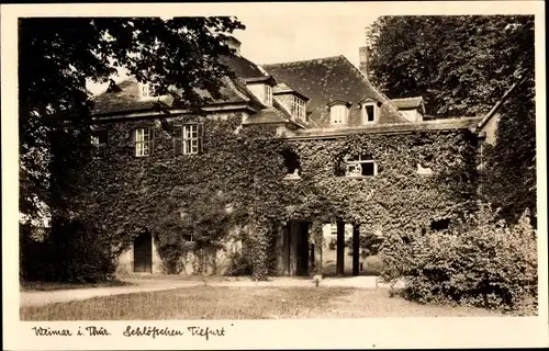 Ak Weimar in Thüringen, Schlösschen Tiefurt