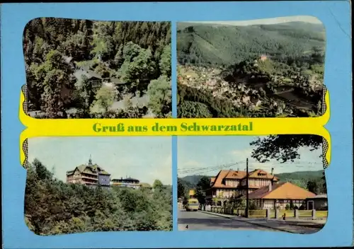 Ak Schwarzburg in Thüringen, Schweizerhaus im Schwarzatal, Reichsbahn-Erholungsheim Ernst Thälmann