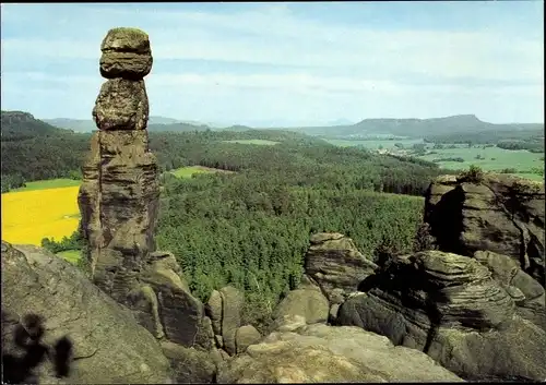 Ak Pfaffendorf Königstein an der Elbe Sächsische Schweiz, Barbarine, Panorama