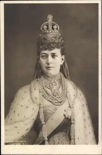 Ak Alexandra von Dänemark, Königin von Großbritannien