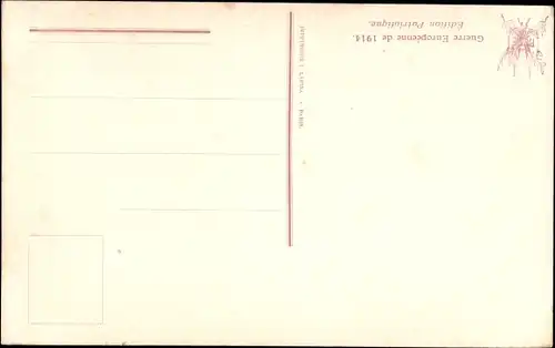 Ak George V spricht von seinen Offizieren