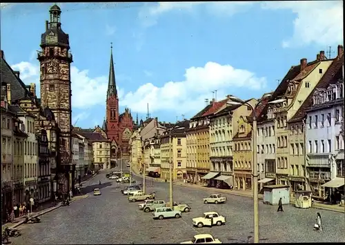 Ak Altenburg in Thüringen, Markt, Kirche