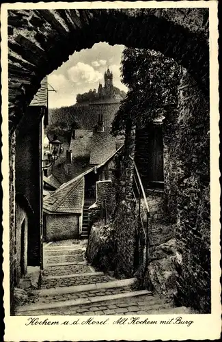 Ak Cochem an der Mosel, Alt Kochem, Burg