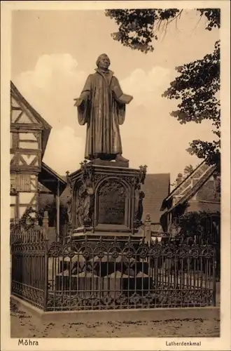 Ak Möhra Bad Salzungen in Thüringen, Lutherdenkmal