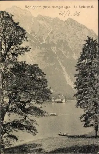 Ak Sankt Bartholomä Schönau am Königssee, Panorama