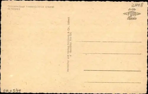 Ak Ostseebad Timmendorfer Strand, Kurpark, Schwäne, Teich