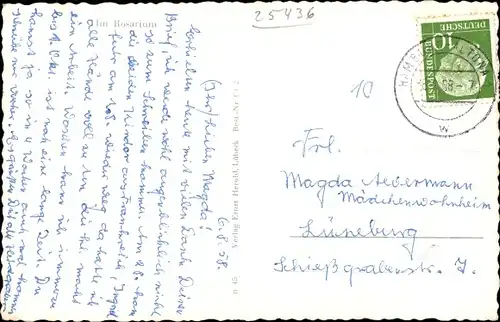 Ak Uetersen in Holstein, Im Rosarium