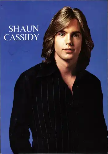 Ak Sänger Shaun Cassidy, Portrait, Autogramm