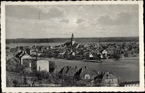 Ak Krosno Odrzańskie Crossen Oder Ostbrandenburg, Hochwasser