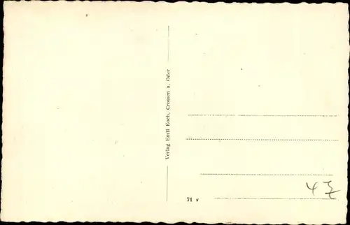 Ak Krosno Odrzańskie Crossen Oder Ostbrandenburg, Hochwasser