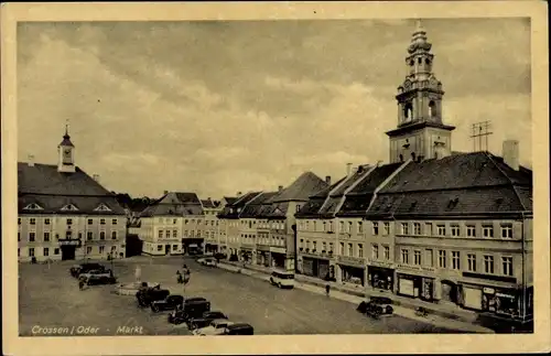 Ak Krosno Odrzańskie Crossen Oder Ostbrandenburg, Markt