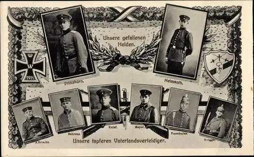 Ak Verden, Gefallene, Prinzhorn, Heimsoth, Albrecht, Behrens, Knief, Meyer, Vorschulze, Wrigge