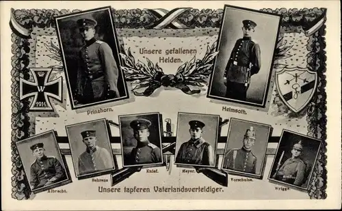 Ak Verden, Gefallene, Prinzhorn, Heimsoth, Albrecht, Behrens, Knief, Meyer, Vorschulze, Wrigge