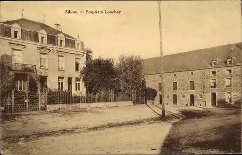 Ak Sibret Vaux sur Sûre Wallonien Luxemburg, Proprieté Lonchay