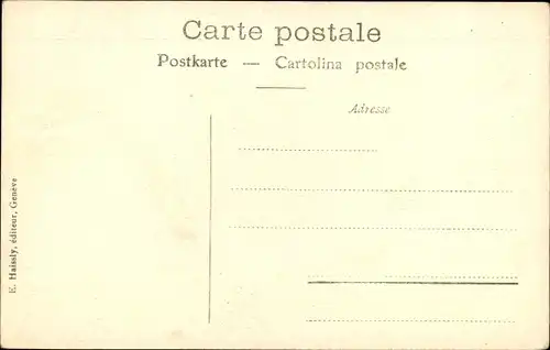 Ak Genève Genf Stadt, Quai des Eaux Vives, Kinderwagen