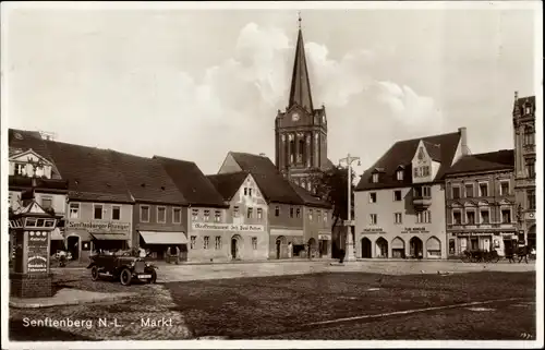 Ak Senftenberg in der Niederlausitz, Markt