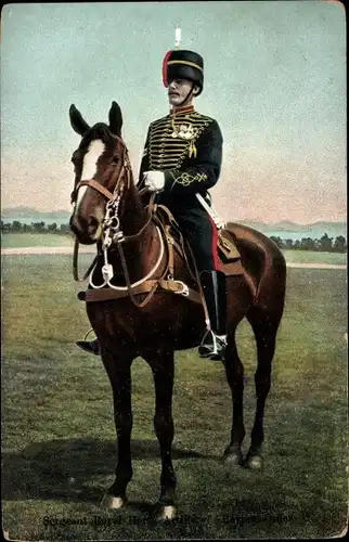 Ak Sergent d'Artillerie Royal montée, berittener Royal Artillery Sergeant