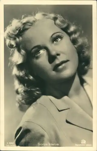 Ak Schauspielerin Sonja Henie, Portrait, Ross Verlag 2934 1