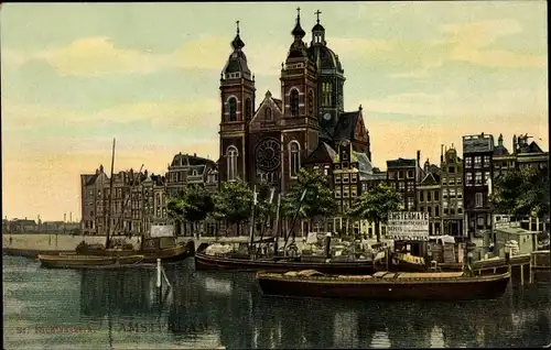 Ak Amsterdam Nordholland Niederlande, St. Nicolaaskerk