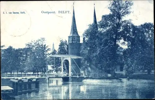 Ak Delft Südholland Niederlande, Oostpoort