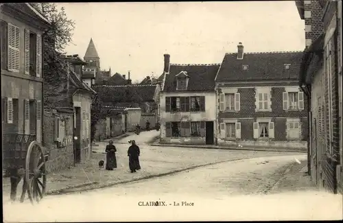 Ak Clairoix Oise, La Place
