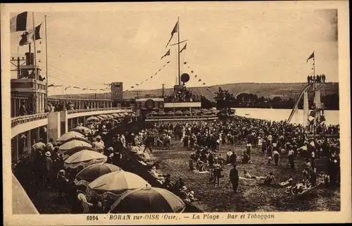 Ak Boran sur Oise, Strand, Bar und Rodelbahn