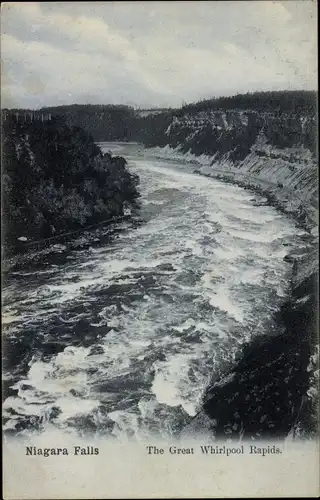Ak Niagara Falls New York USA, The Great Whirlpool Rapids
