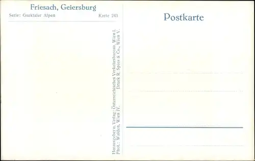 Ak Friesach in Kärnten, Geiersburg