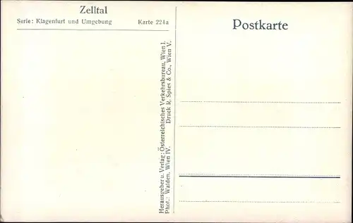 Ak Kärnten Österreich, Motiv im Zelltal