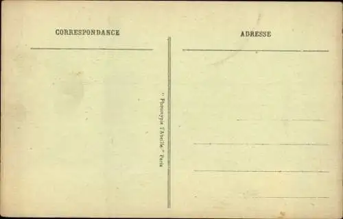 Ak Le Vésinet Yvelines, Wasserfall der Rue des Ecoles