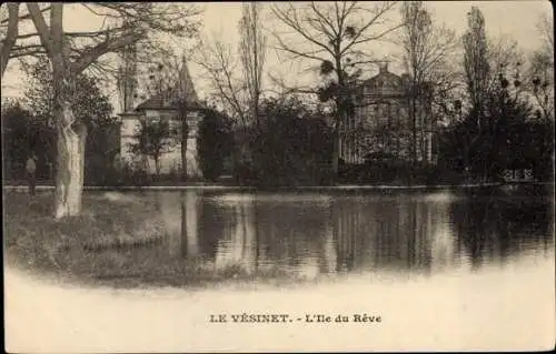 Ak Le Vésinet Yvelines, Die Insel der Träume