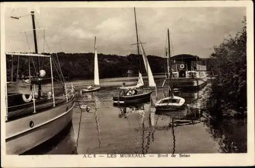 Ak Les Mureaux Yvelines, Rand der Seine