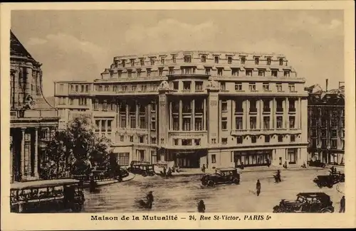 Ak Paris V., Haus der Gegenseitigkeit, Rue St. Victor