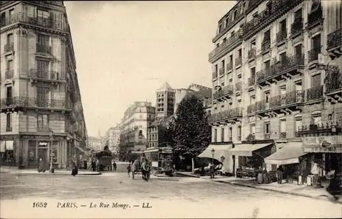 Ak Paris V., La Rue Monge