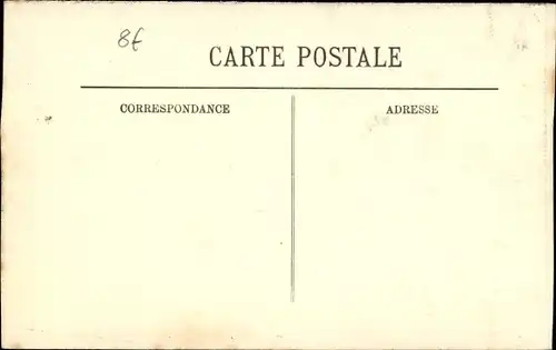 Postkarte Paris V, Rue de la Péperine, Überschwemmungen 1910