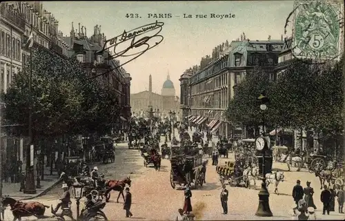 Ak Paris VIII, Die königliche Straße