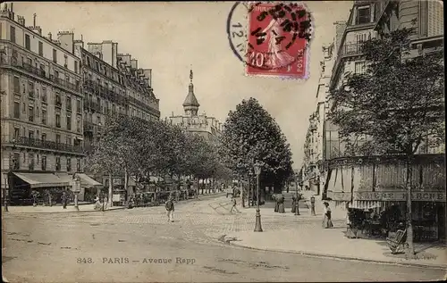 Ak Paris VII, Avenue Rapp