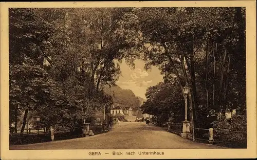 Ak Gera in Thüringen, Blick nach Untermhaus