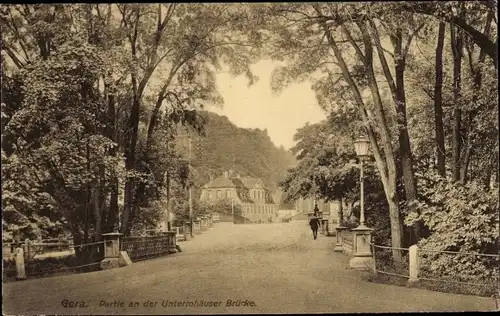 Ak Gera in Thüringen, Untermhäuser Brücke