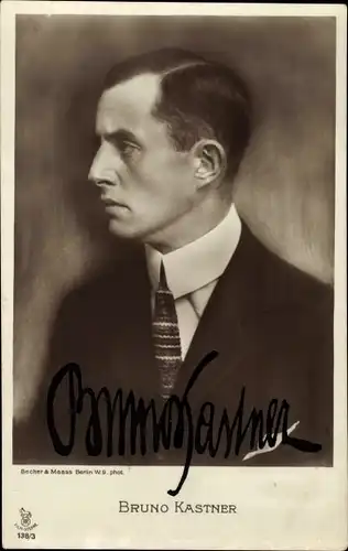 Ak Schauspieler Bruno Kastner, Portrait, Autogramm