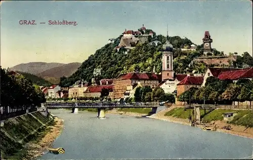 Ak Graz Steiermark, Schlossberg