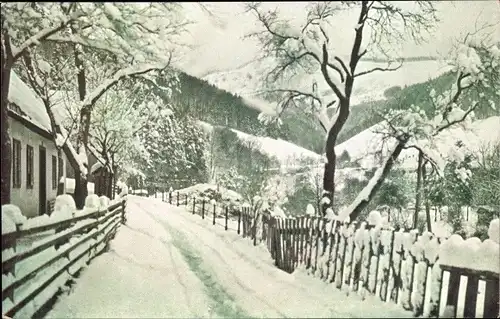 Ak Lilienfeld in Niederösterreich, Traisental, Winter, Wiener Voralpen